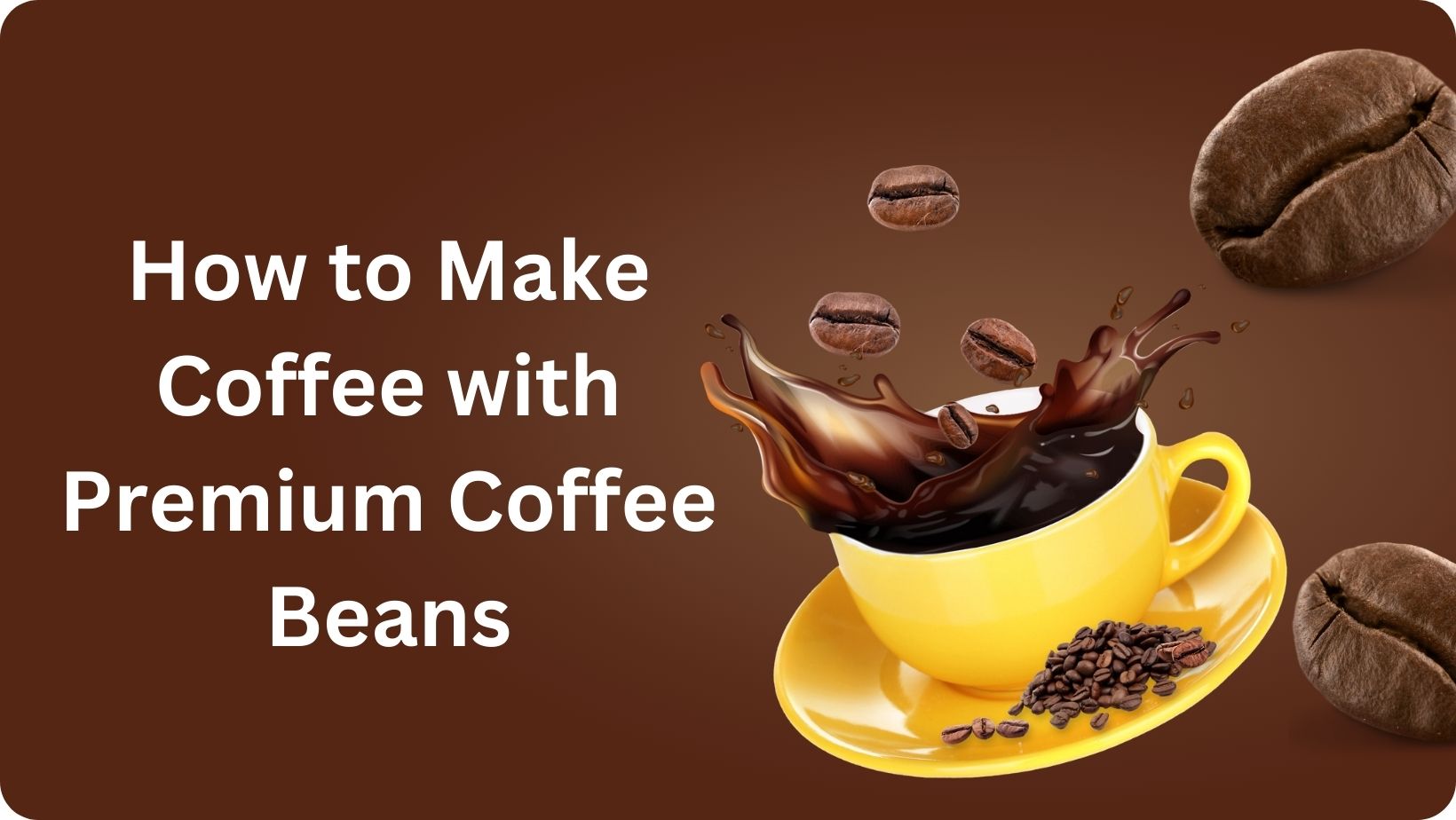 How to Make Coffee with Premium Coffee Beans
