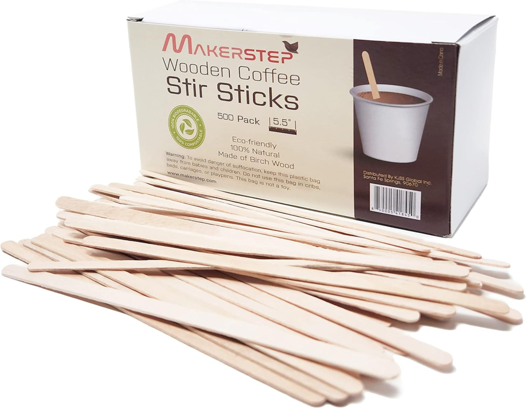 thumbnail image 2 of 50 Birchwood Coffee Stir Sticks – 180mm Long, Natural Wood, Perfect For Tea Or Coffee 2 of 11
